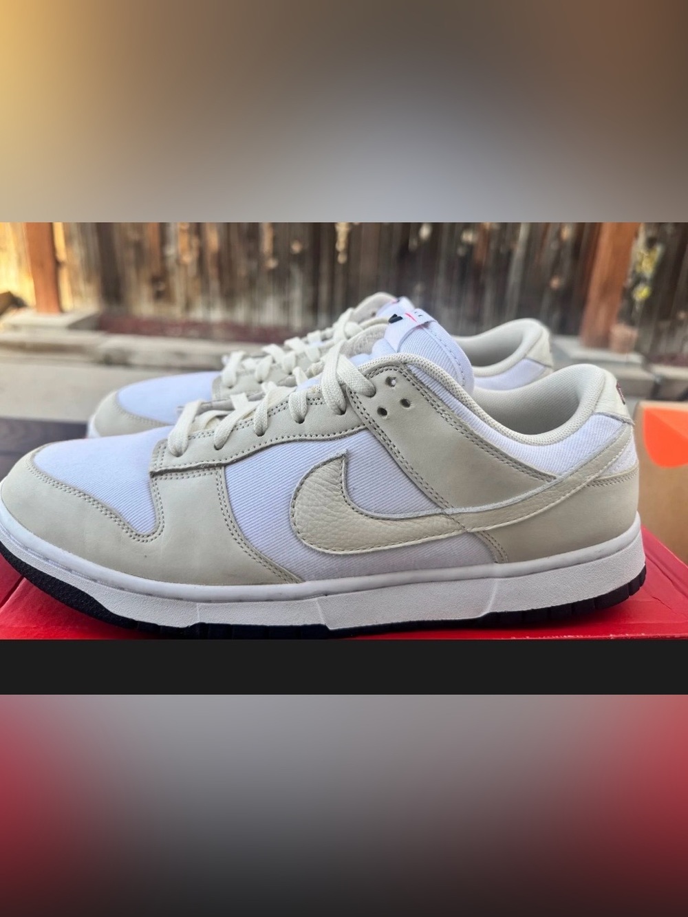 Nike Dunk Low LX White Coconut Milk, Size 10.5 Men’s/12 Women’s. Used